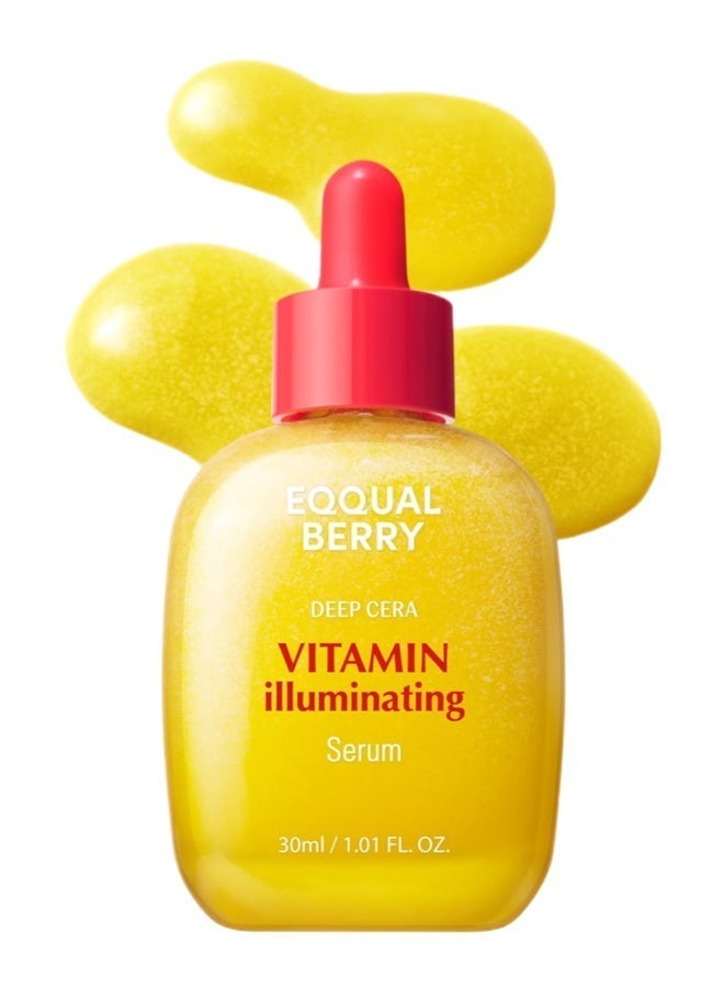 إيكوال بيري سيروم فيتامين إيلوميناتينج – سيروم فيتامين سي المضيء مع النياسيناميد | يقوي حاجز الجلد | يرطب باستخدام السيراميد وحمض الهيالورونيك، 1.01 أونصة / 30 مل - Image 1